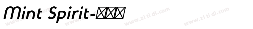 Mint Spirit字体转换